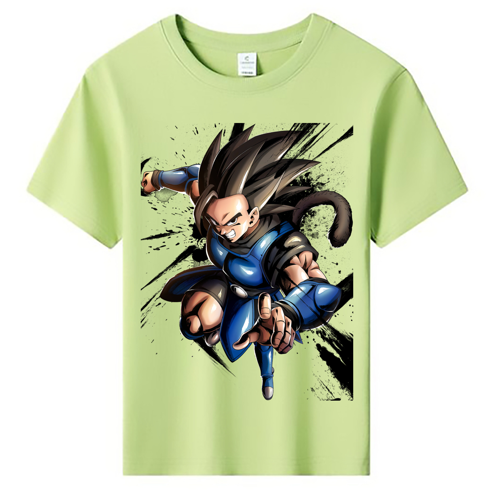 ドラゴンボール ベジータ四世（Bejīta Yonsei）DRAGON BALL Vegeta IV 綿100％キッズTシャツ（フロントプリント）